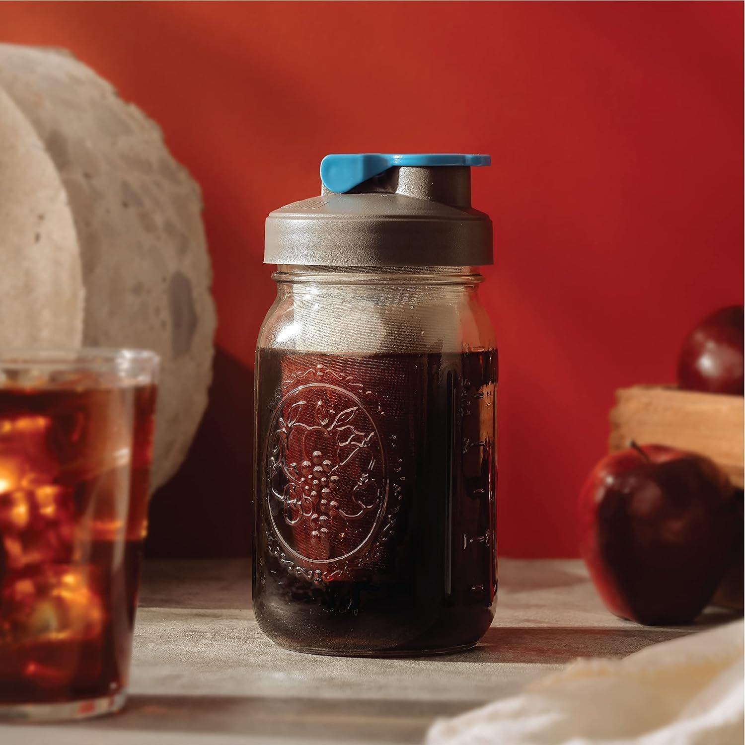 Thumbnail 4 de County Line Kitchen Glass Cold Brew Coffee Maker with Lid – 2 Quart (64 oz)