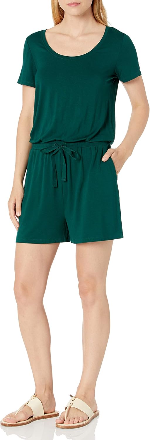 Thumbnail 6 de Amazon Essentials Women’s Short-Sleeve Scoop Neck Playsuit (Relaxed Fit)