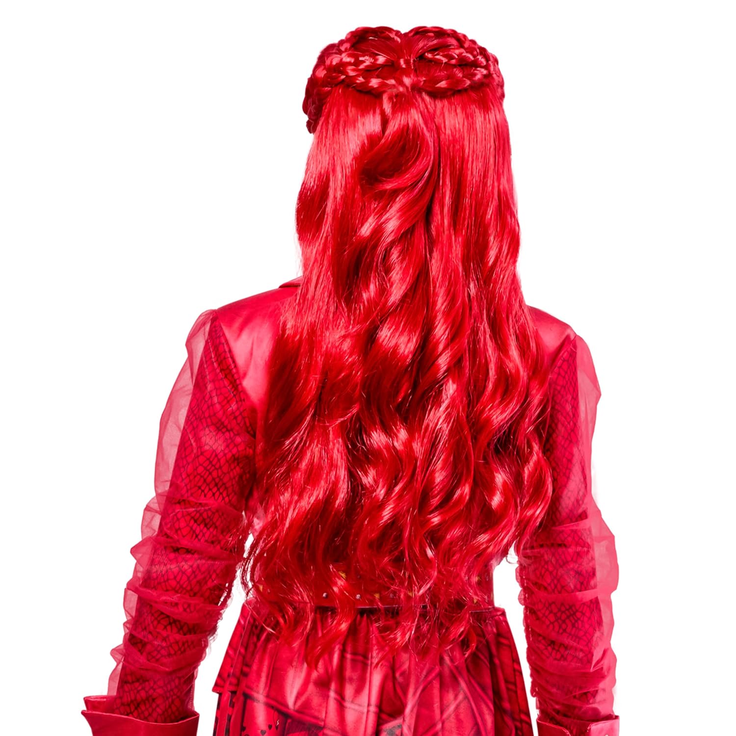 Detalle 2 de Party City AM0031 Disney Descendants Wicked Wonderland Red Wig, One Size