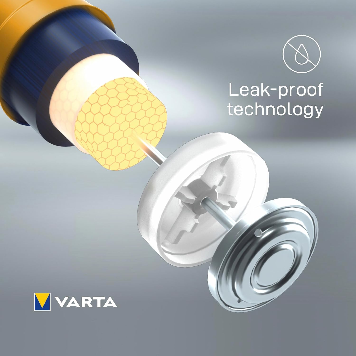 Detalle de VARTA Piles AAA Longlife Power — paquet de 24, alcalines 1,5 V, emballage recyclé à 90% (Made in Germany)