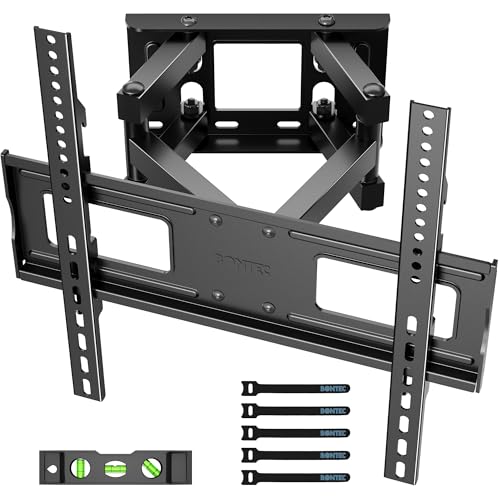 Detalle de BONTEC Support mural TV orientable et inclinable 23–70 pouces