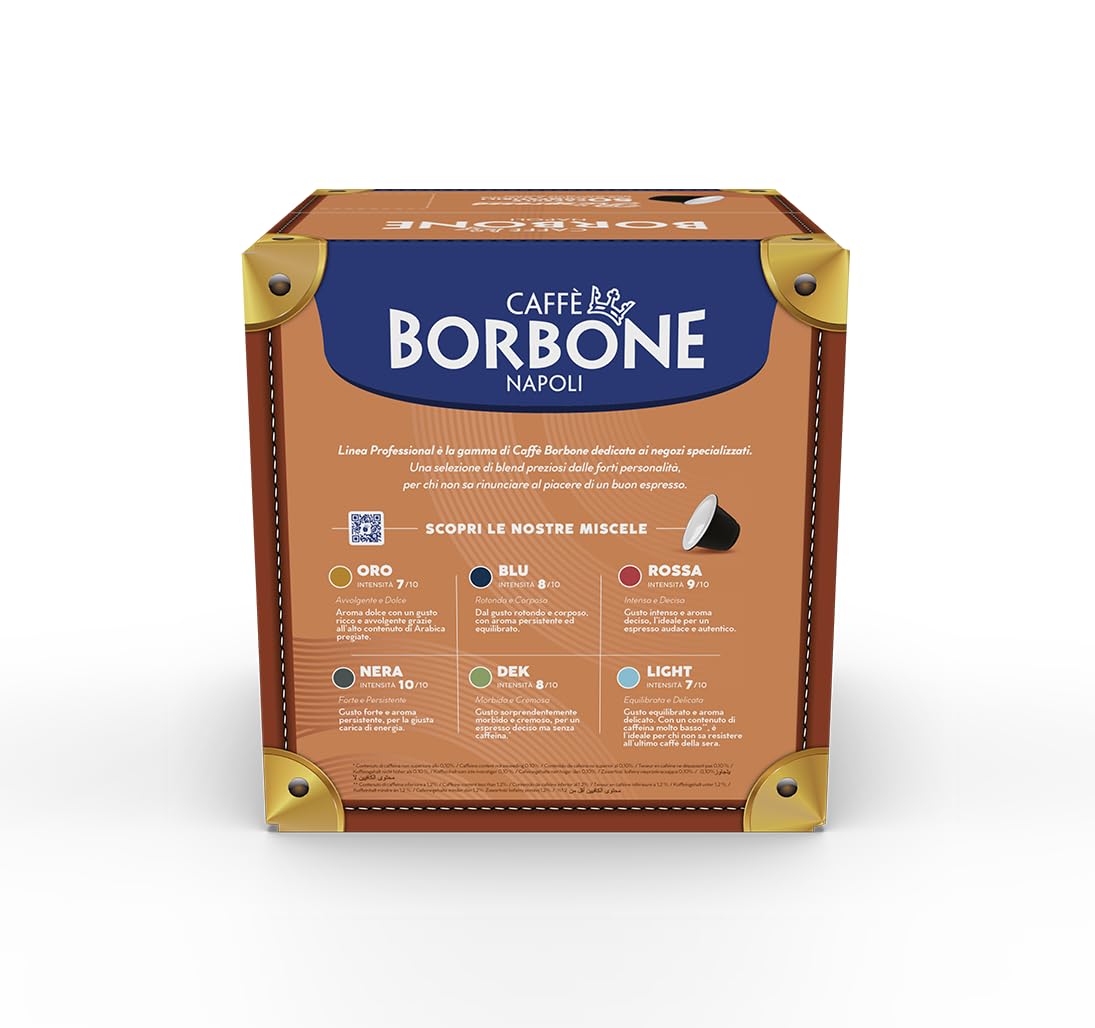 Detalle de Caffè Borbone Respresso Gold-Kaffeemischung – 50 Kapseln, kompatibel mit Nespresso® Haushalts-Espressomaschinen