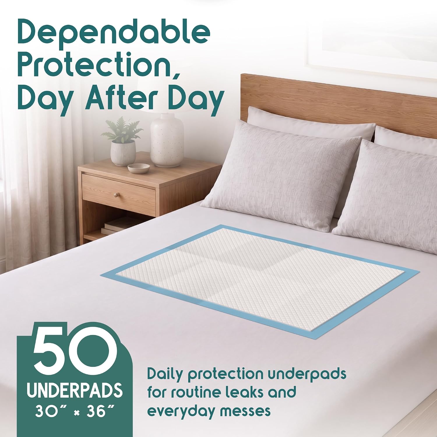Detalle 2 de Inspire INSDU3036-V50 Disposable Underpads, 30" x 36", 50 Count
