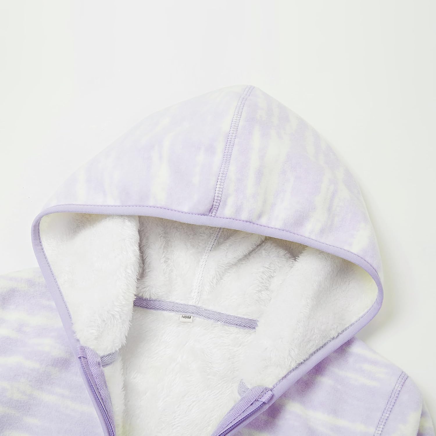 Detalle de EIGIOO Kids Polar Fleece Jacket, Hooded Full-Zip with Sherpa Lining