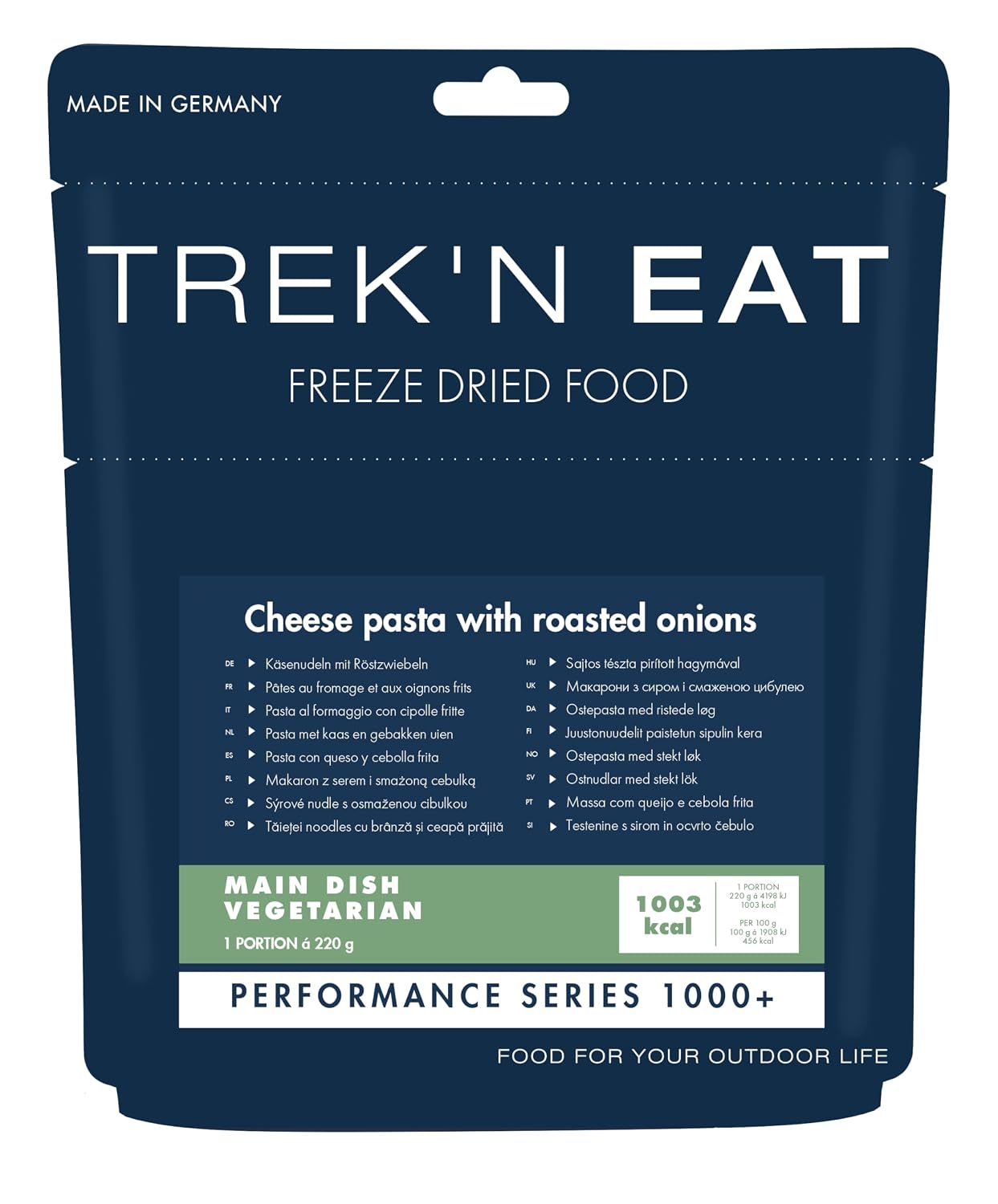 Detalle de TREK'N EAT Käsenudeln PS1000+ 1.005 kcal