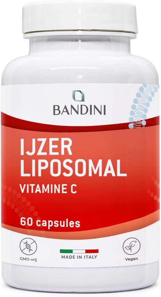 Detalle de BANDINI Liposomaal IJzercomplex 30 mg, met vitamine C, B12, B6, A en foliumzuur