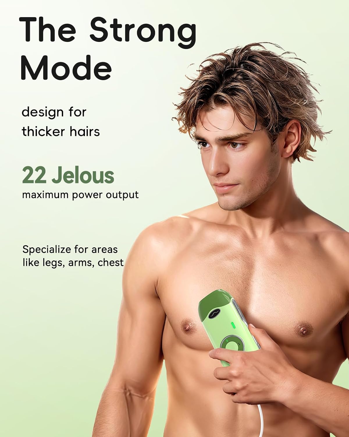 Detalle 2 de Haarlosy Epilatore Luce Pulsata Indolore 22J – Epilazione rapida per corpo e viso