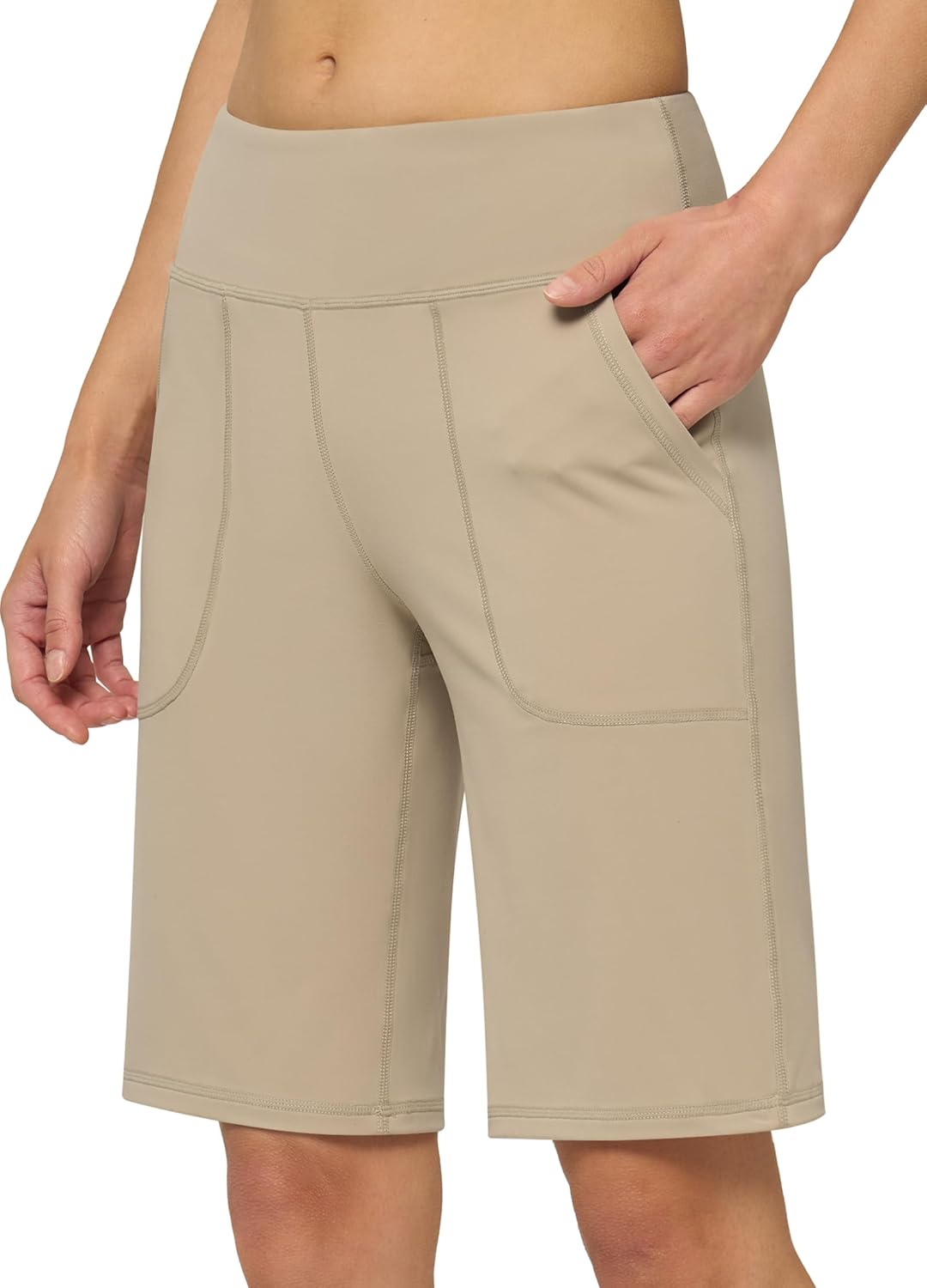 Thumbnail 6 de WILIIT Damen Shorts Sommer Sporthose Bermuda – High Waist, 7 Zoll Innennaht, 3 Taschen