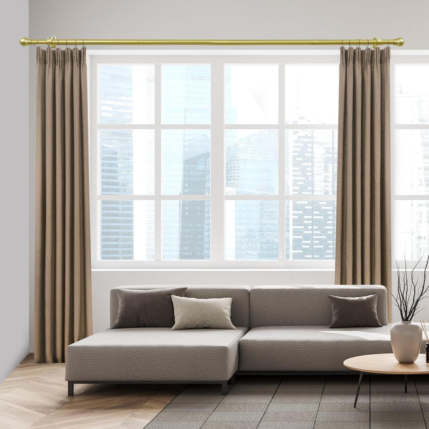 Thumbnail 6 de AMZSEVEN Curtain Rod up to 144 Inches