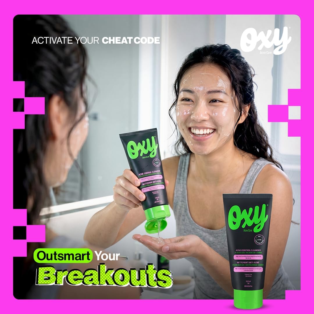 Detalle 2 de OXY Acne Control Cleanser 162 mL with 2% Salicylic Acid, Hyaluronic Acid & Ceramide