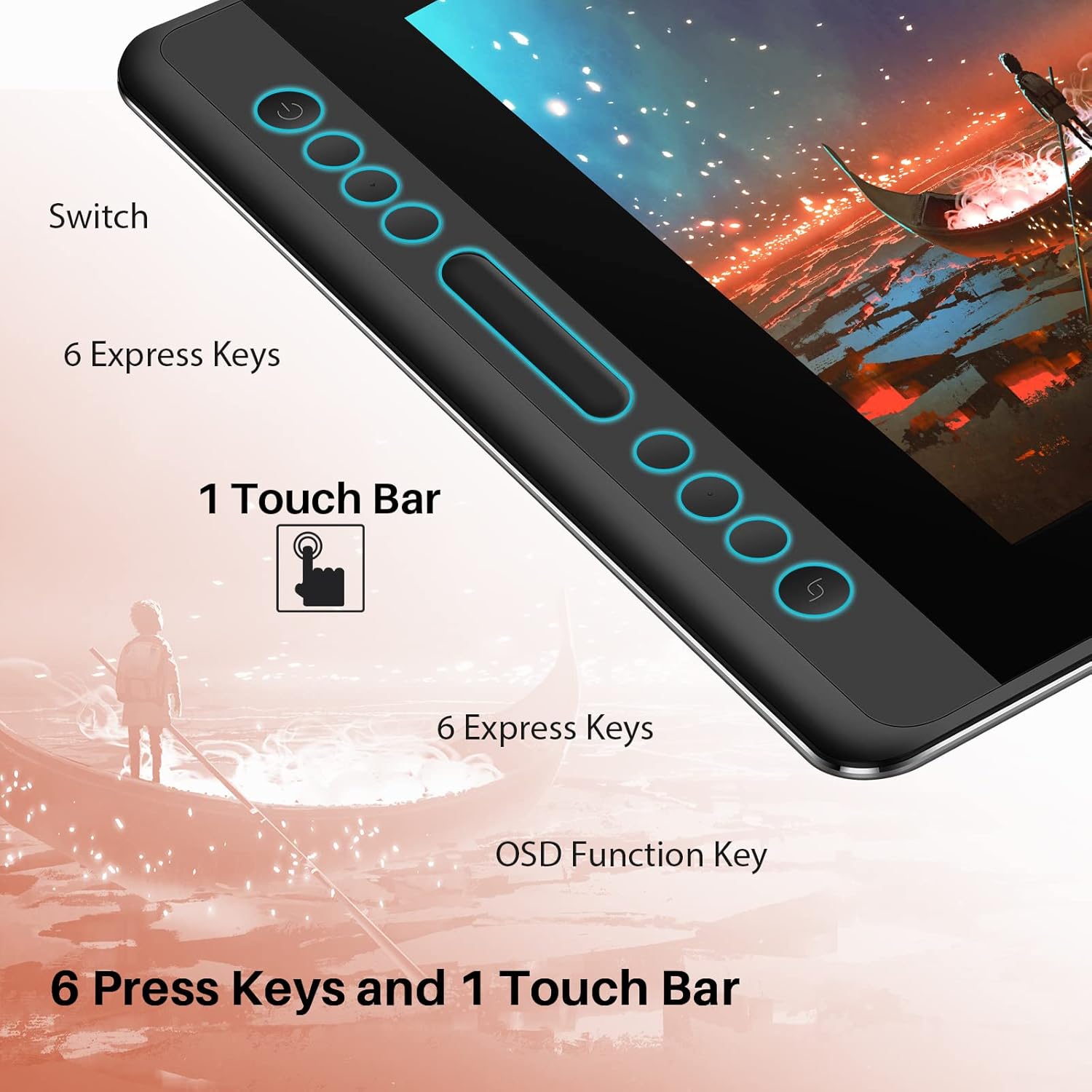 Detalle 2 de HUION KAMVAS Pro 16 15.6-inch Pen Display