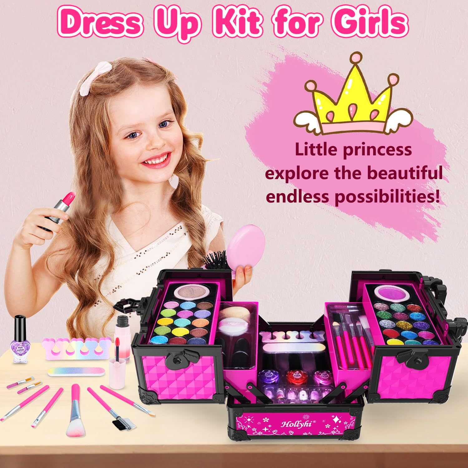 Thumbnail 3 de Hollyhi 59-Piece Kids Makeup Kit