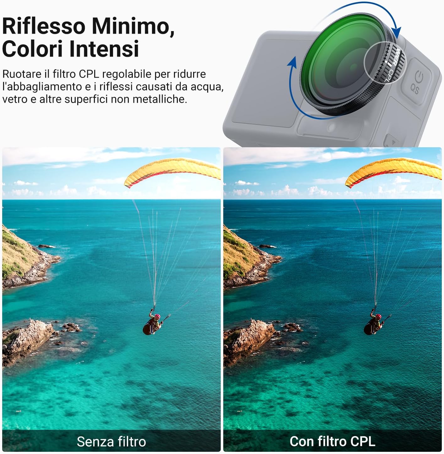 Thumbnail 2 de NEEWER Filtro CPL per DJI Osmo Action 3/4/5 Pro (FL-N69) – nitidezza e colori vividissimi