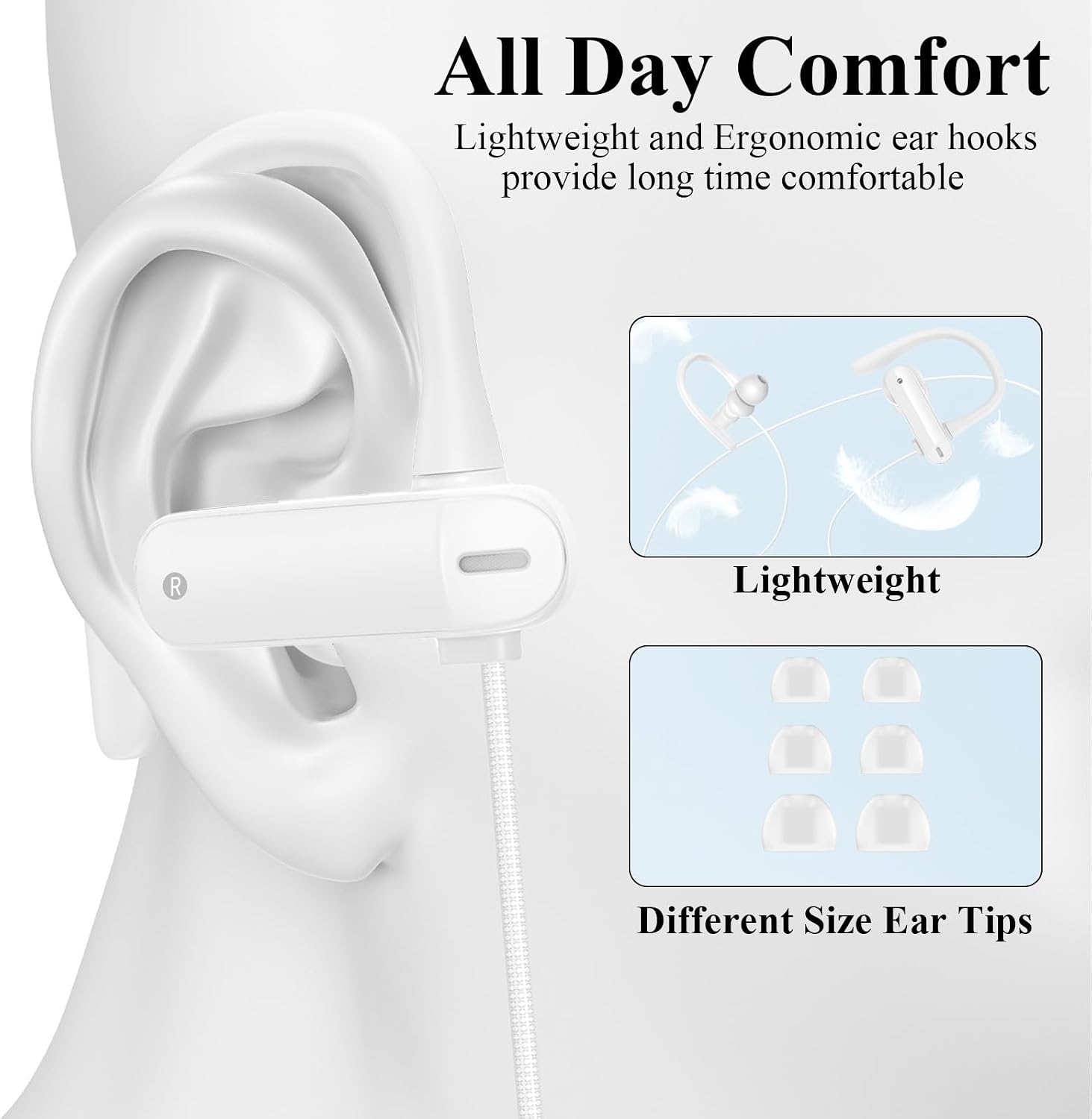 Thumbnail 1 de USB C Headphones with Mic White
