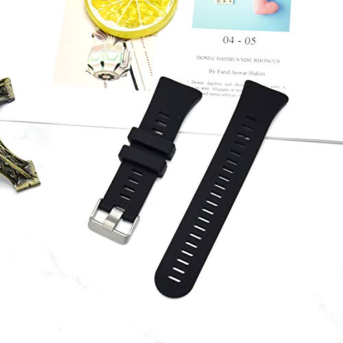 Detalle de Vozehui Bracelet Compatible Garmin Forerunner 45S – Silicone sport et motifs variés