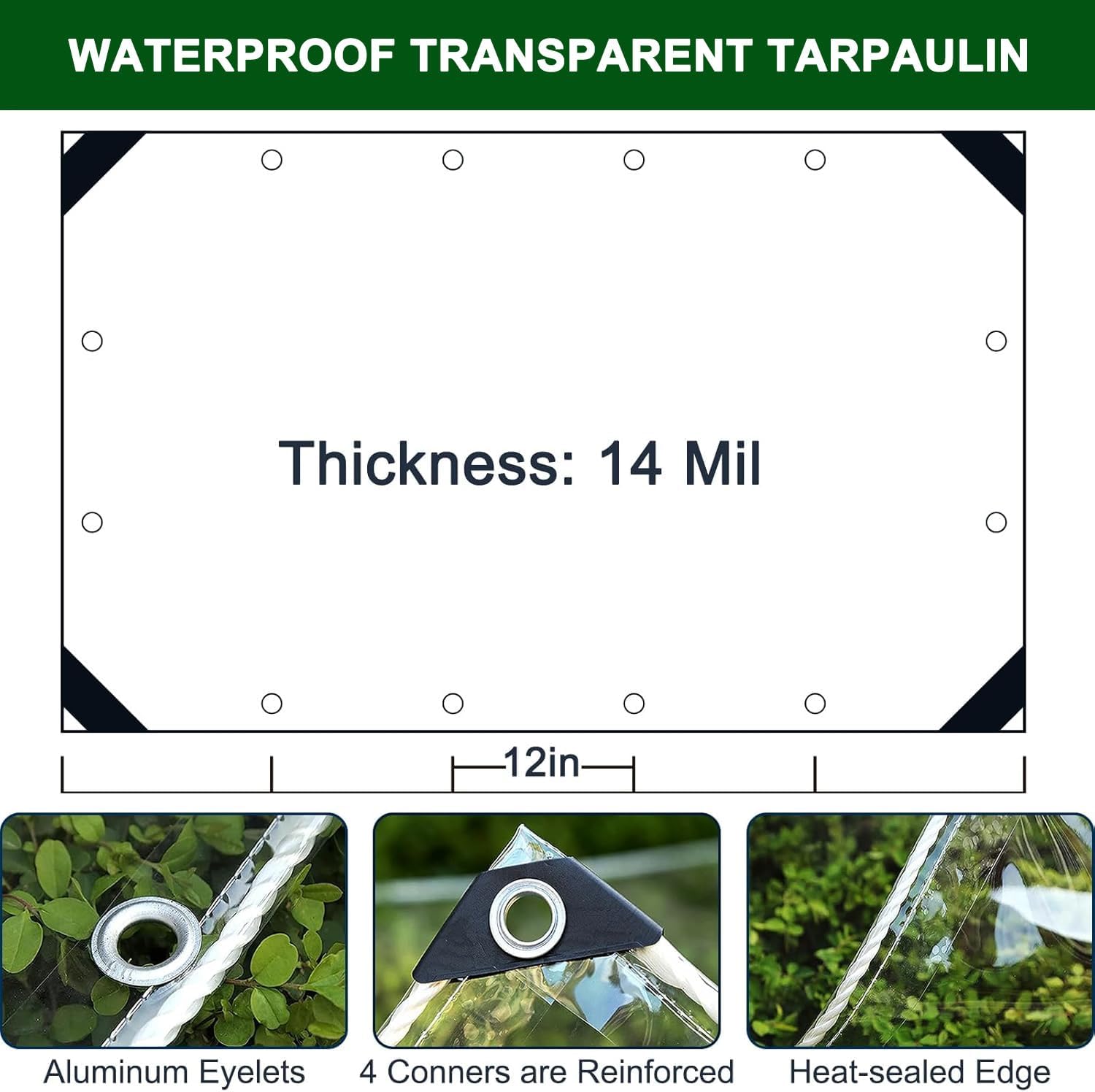 Detalle de Clear Tarp, 4 x 10 ft