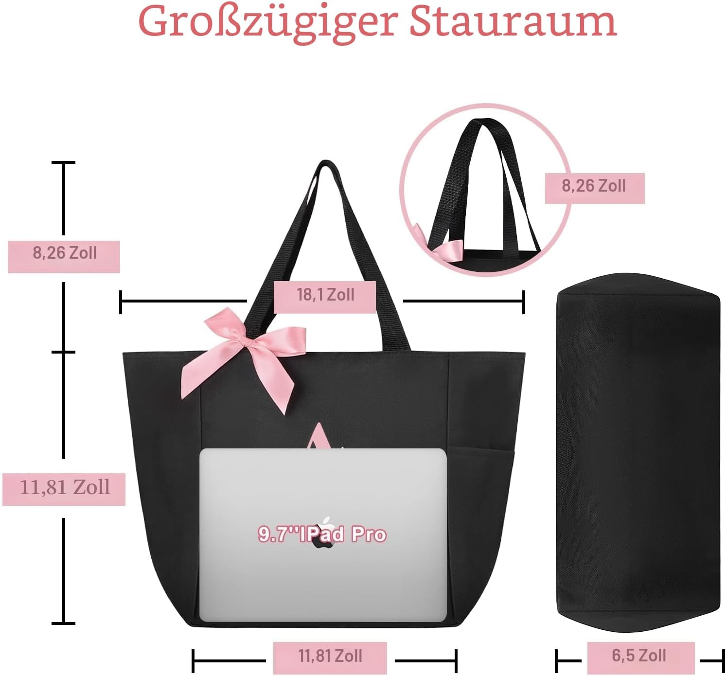 Thumbnail 2 de Vavabox Handtasche Damen A-Z Reißverschluss – personalisierte Damentasche mit Geschenkcharakter