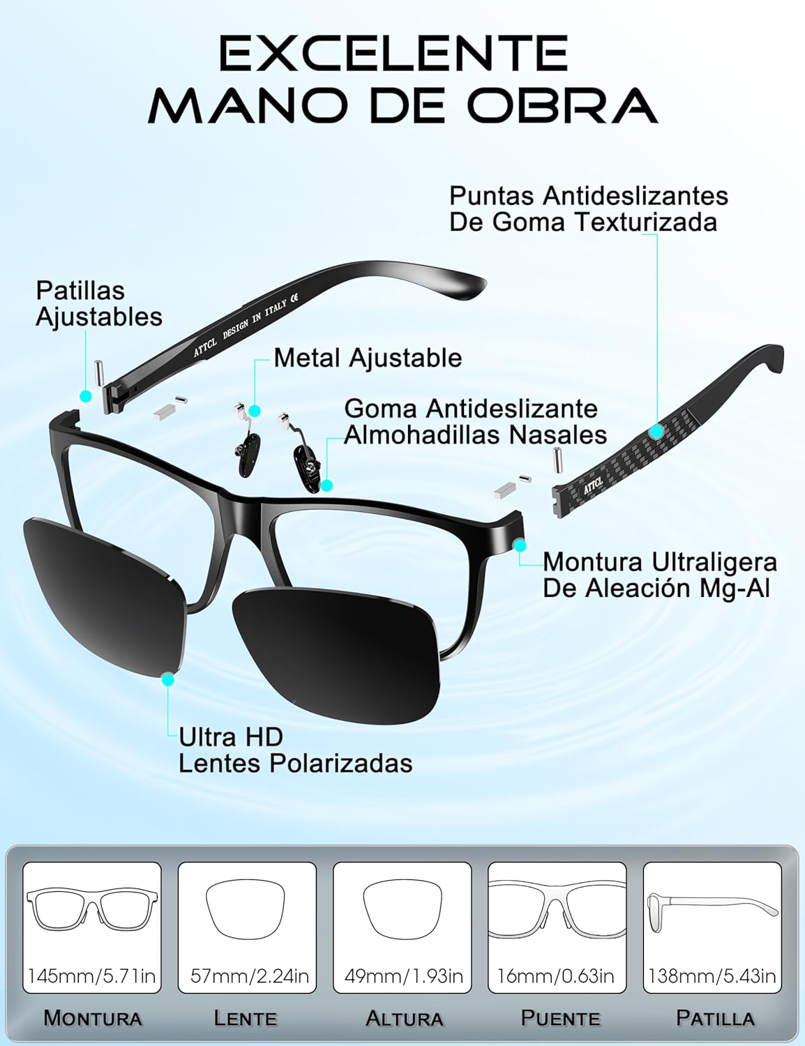Thumbnail 5 de ATTCL Gafas de sol Polarizadas Al-Mg