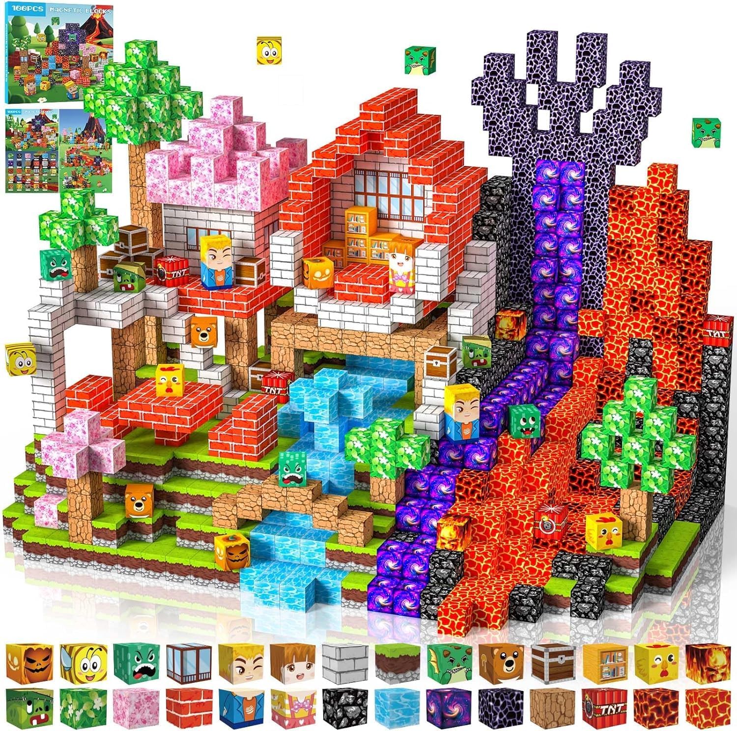 Detalle de Construction Magnétique 100 pièces 🎲