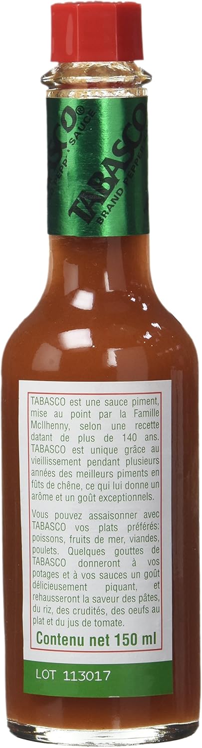 Detalle de Tabasco Sauce Pimenté Rouge Flacon 150 ml — Saveur originale Tabasco