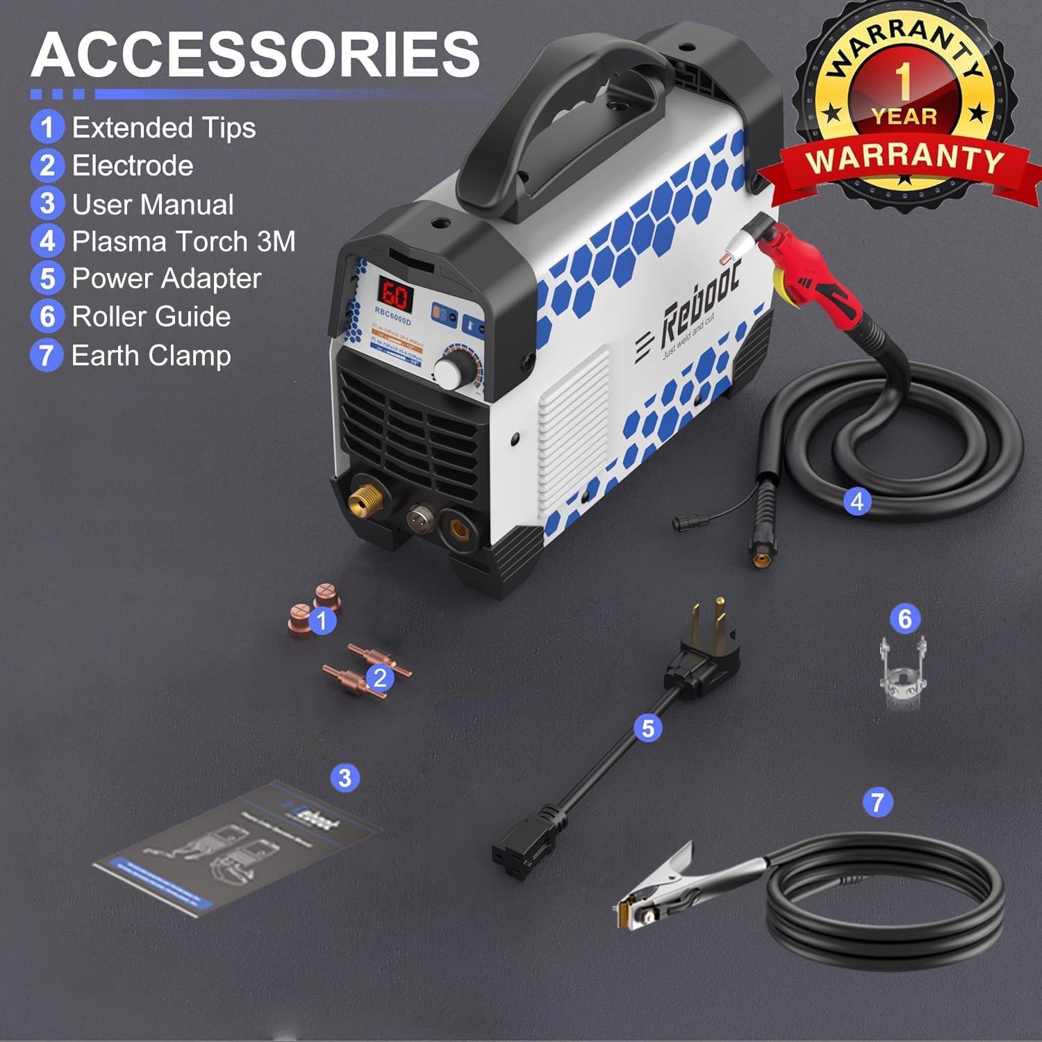 Thumbnail 1 de RBC6000D Reboot 60A Plasma Cutter 240V