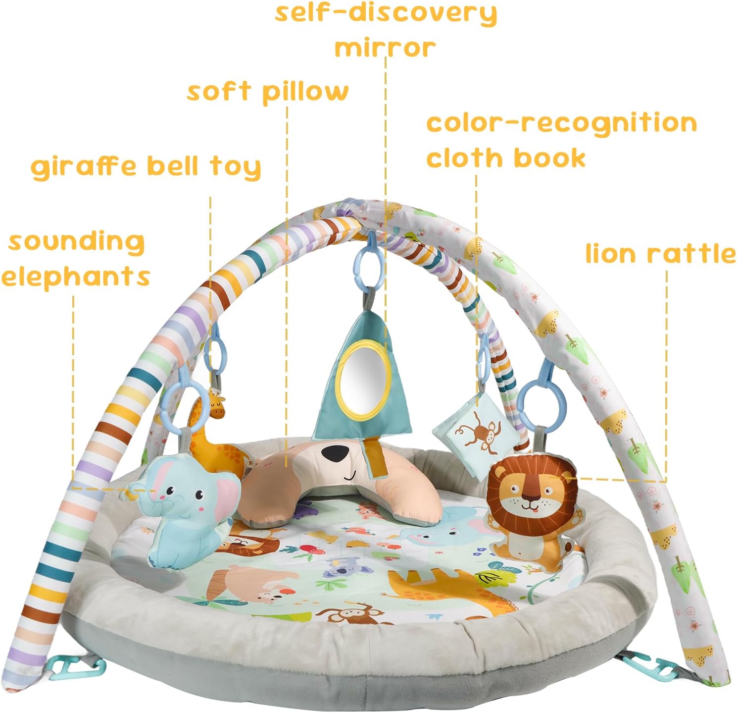 Detalle 2 de Baby Play Mat Activity Gym for 0-36 Months