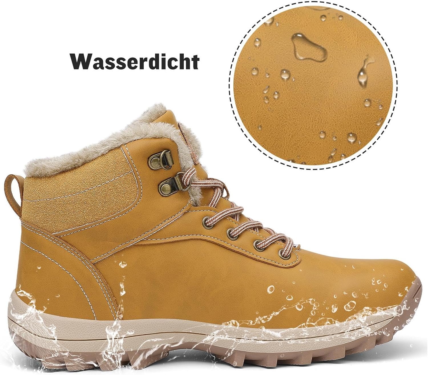 Detalle de Mishansha Bottines Hiver Fourrées 36-48