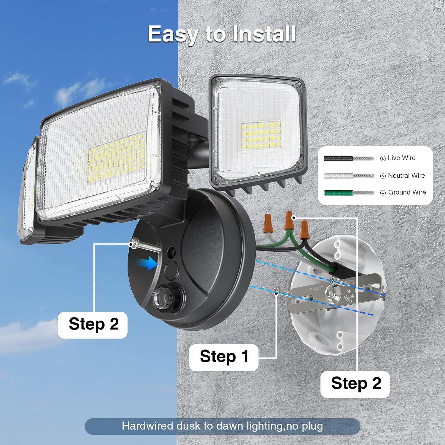 Detalle de Onforu outdoor flood light 100W