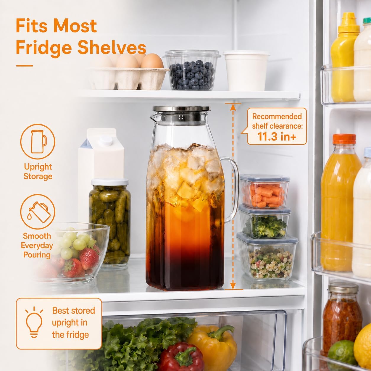 Thumbnail 2 de Glass Pitcher 68 oz