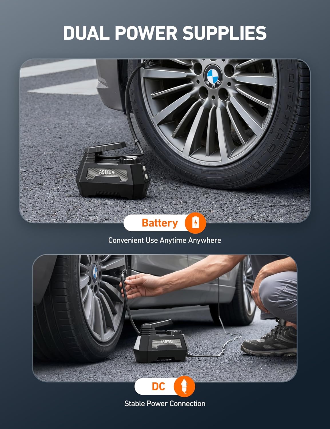Detalle 2 de AstroAI Tire Inflator 12V DC