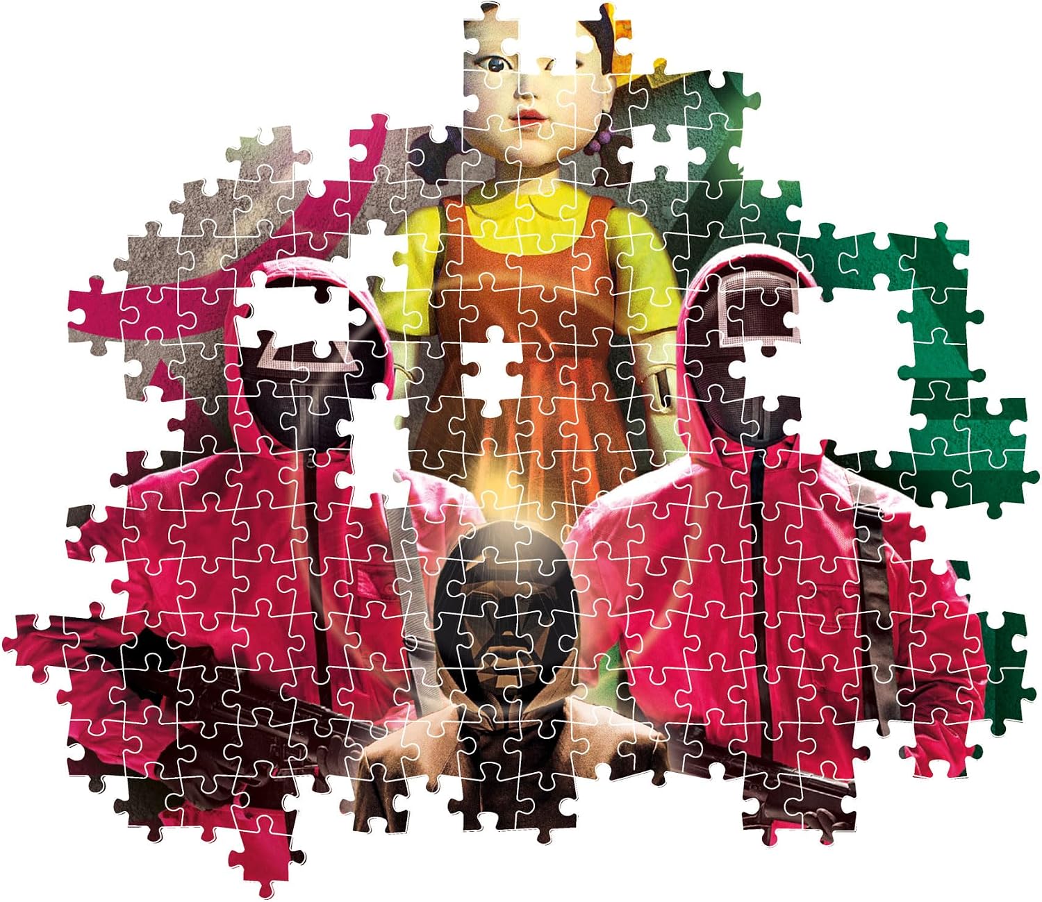 Detalle 2 de Clementoni 39859 Netflix Squid Games Jigsaw Puzzle, 1,000 Pieces with Poster