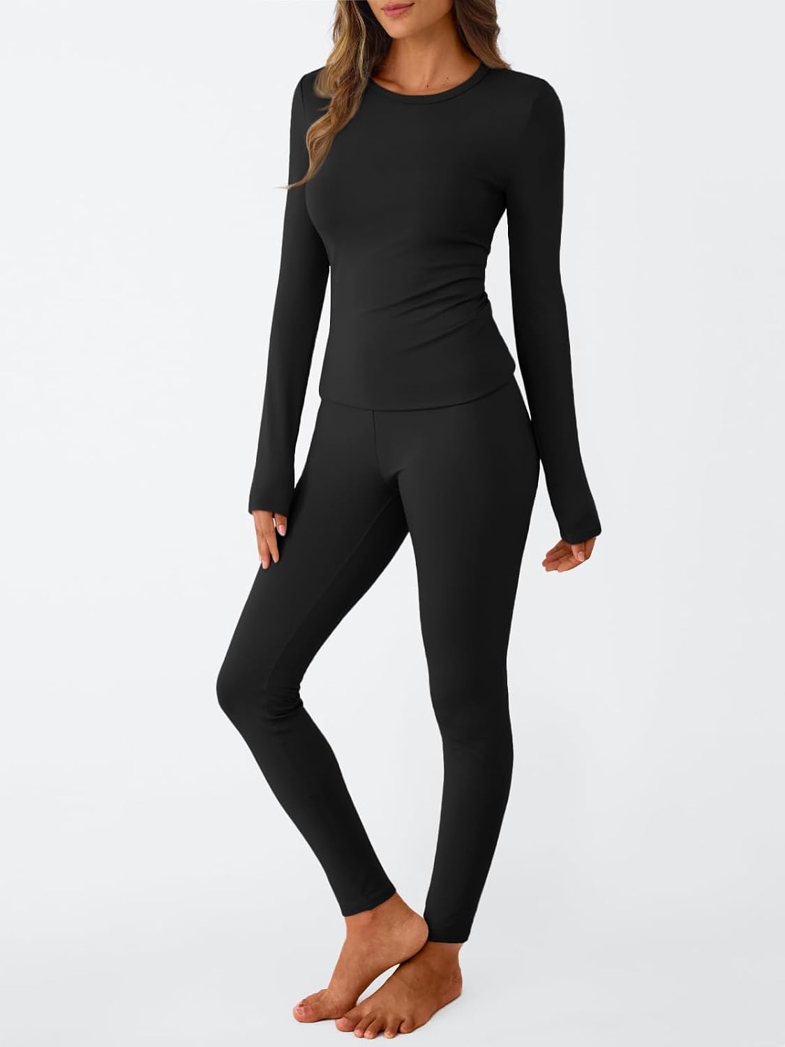 Detalle de LILLUSORY Womens Long Johns Thermal Leggings set 2025