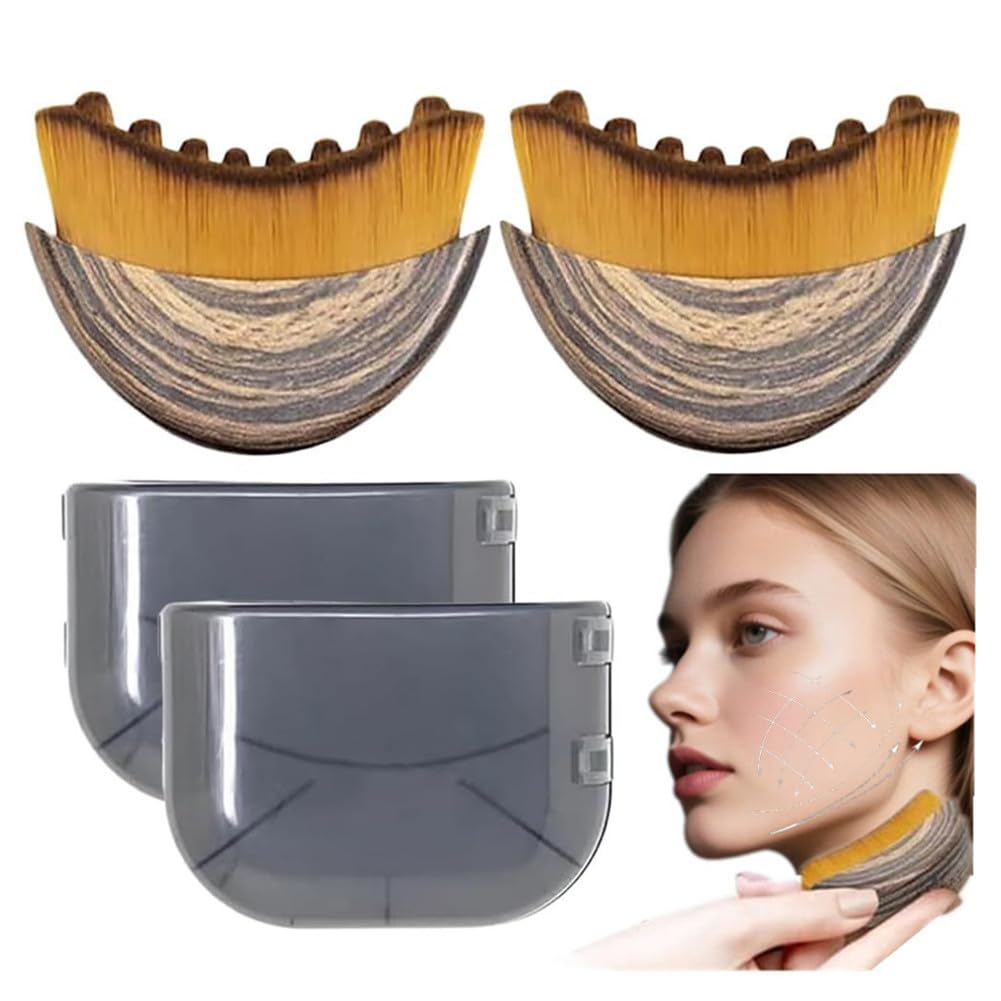 Detalle de Lymphatic Contour Face Brush 2 Pc Sculpting Set