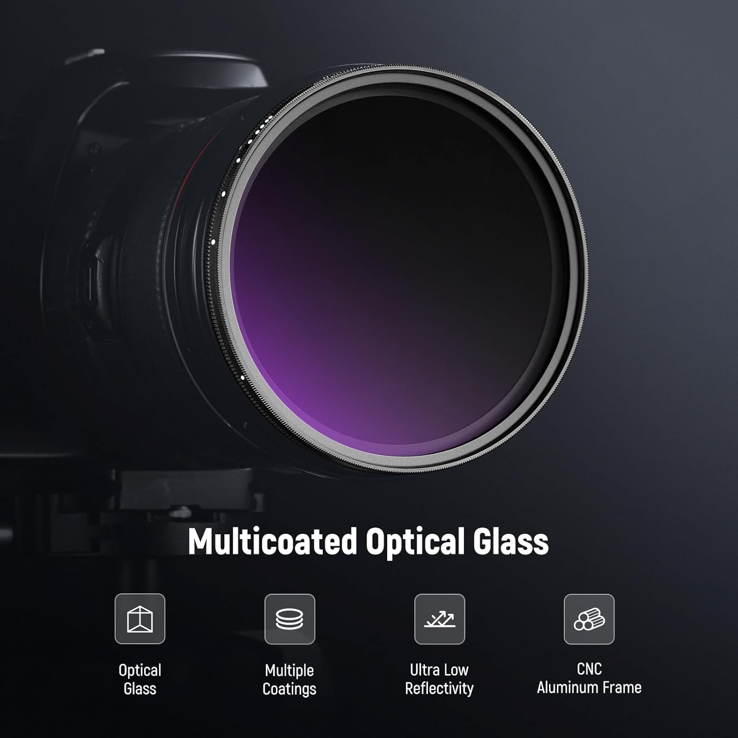Thumbnail 4 de Neewer 82mm Variable ND Filter (ND8–2000) with hard stop for DSLR and mirrorless