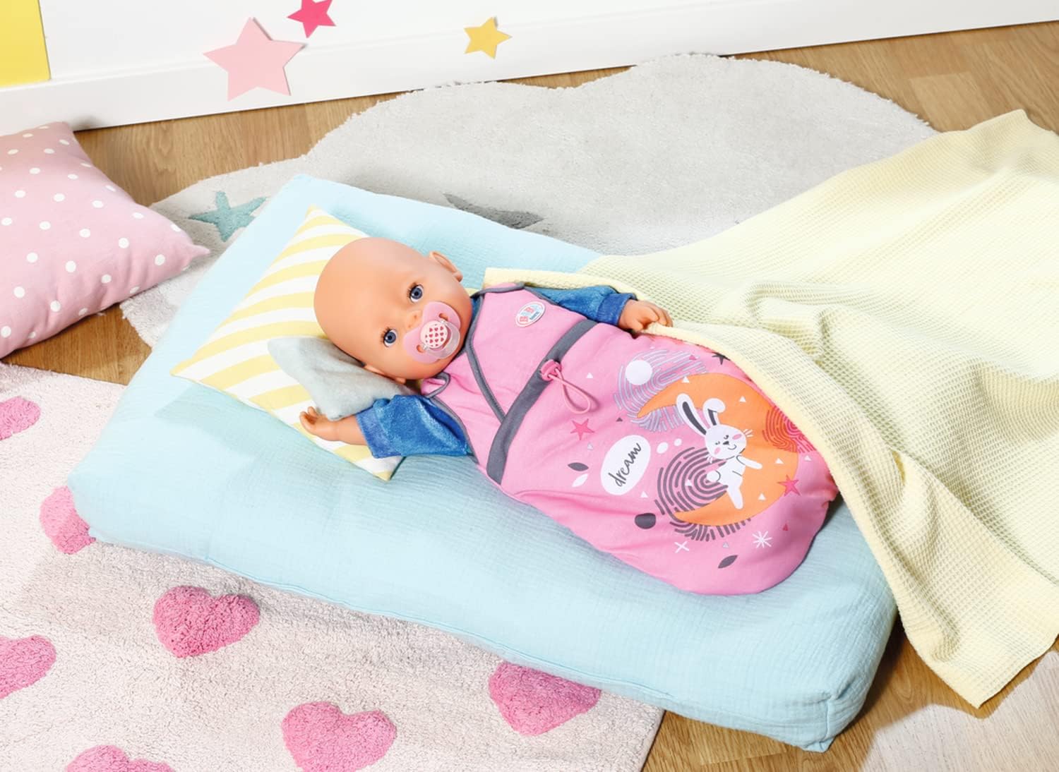 Detalle 2 de BABY born slaapzak voor poppen van 36 en 43 cm met klittenbandsluiting