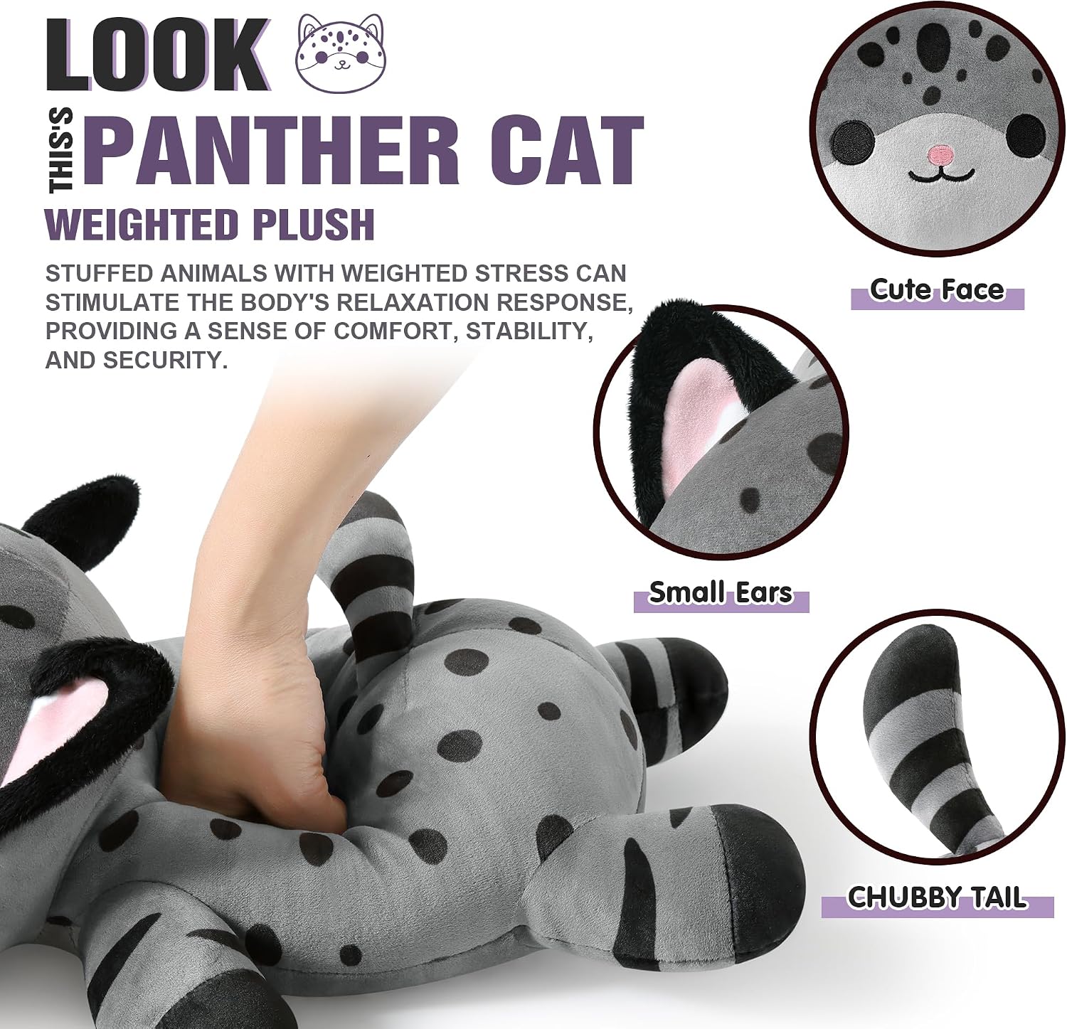 Thumbnail 6 de Shownicer Gewichtskuscheltier Katze 35 cm