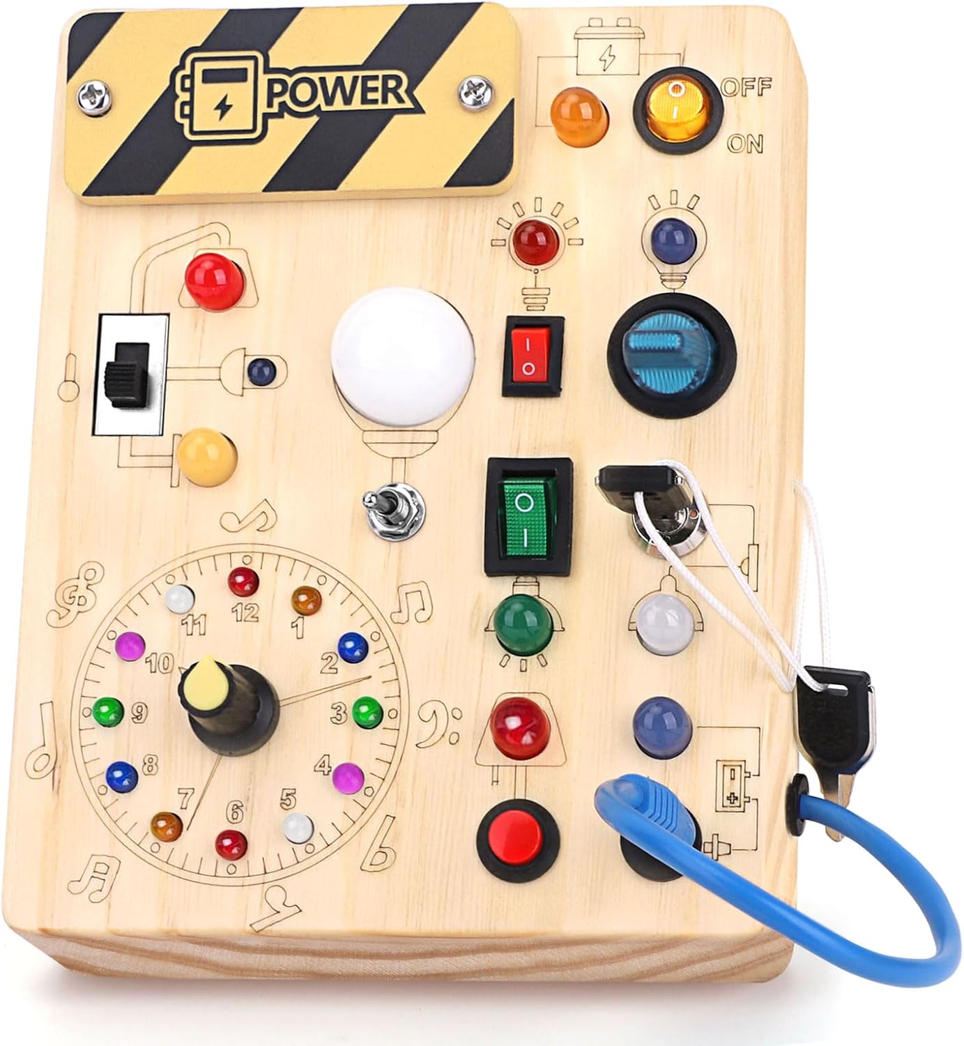 Detalle de Konijiwa Busy Board Montessori Activity Board