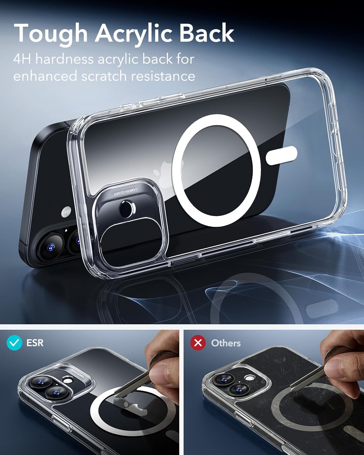 Thumbnail 5 de ESR iPhone 17 Case (Clear) – Military-Grade Drop Protection, MagSafe compatible with Camera Control cover