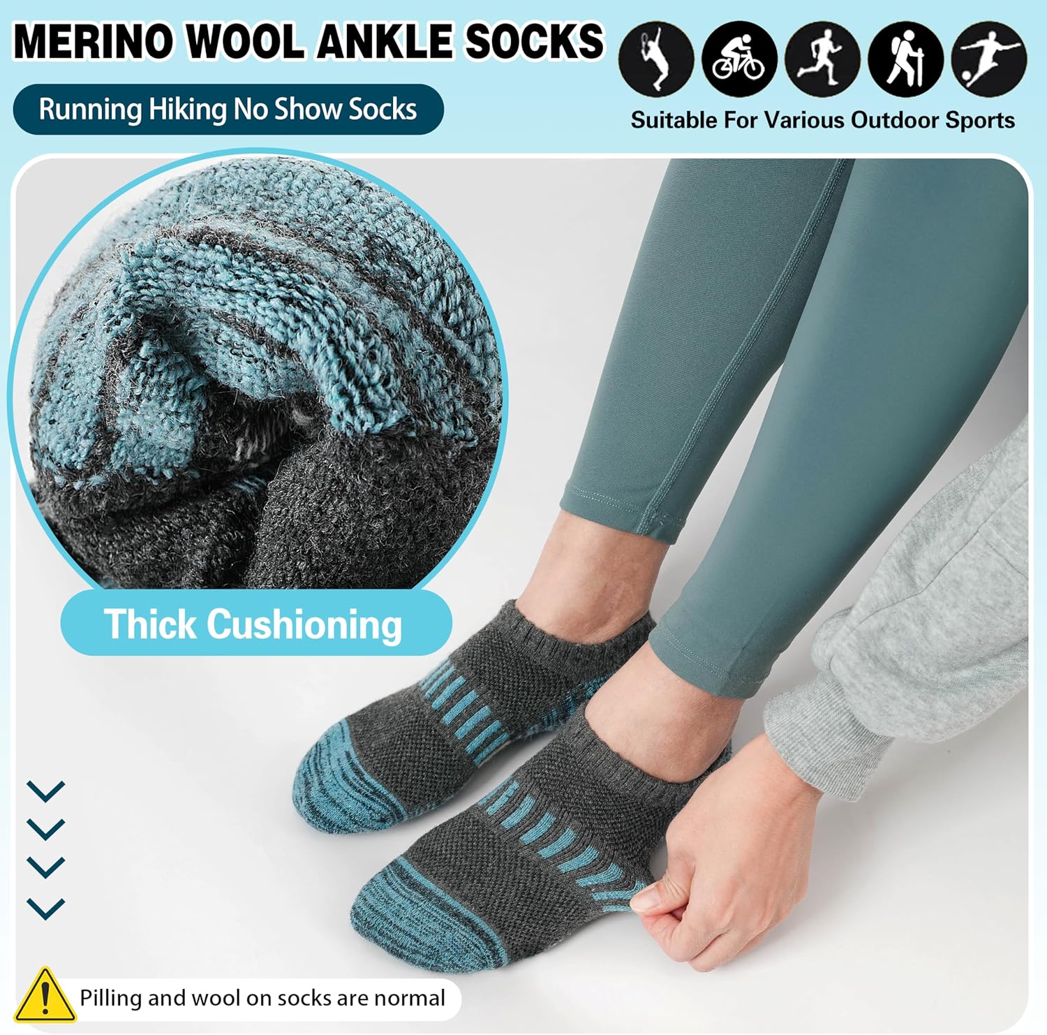 Detalle de Merino Wool Running Socks