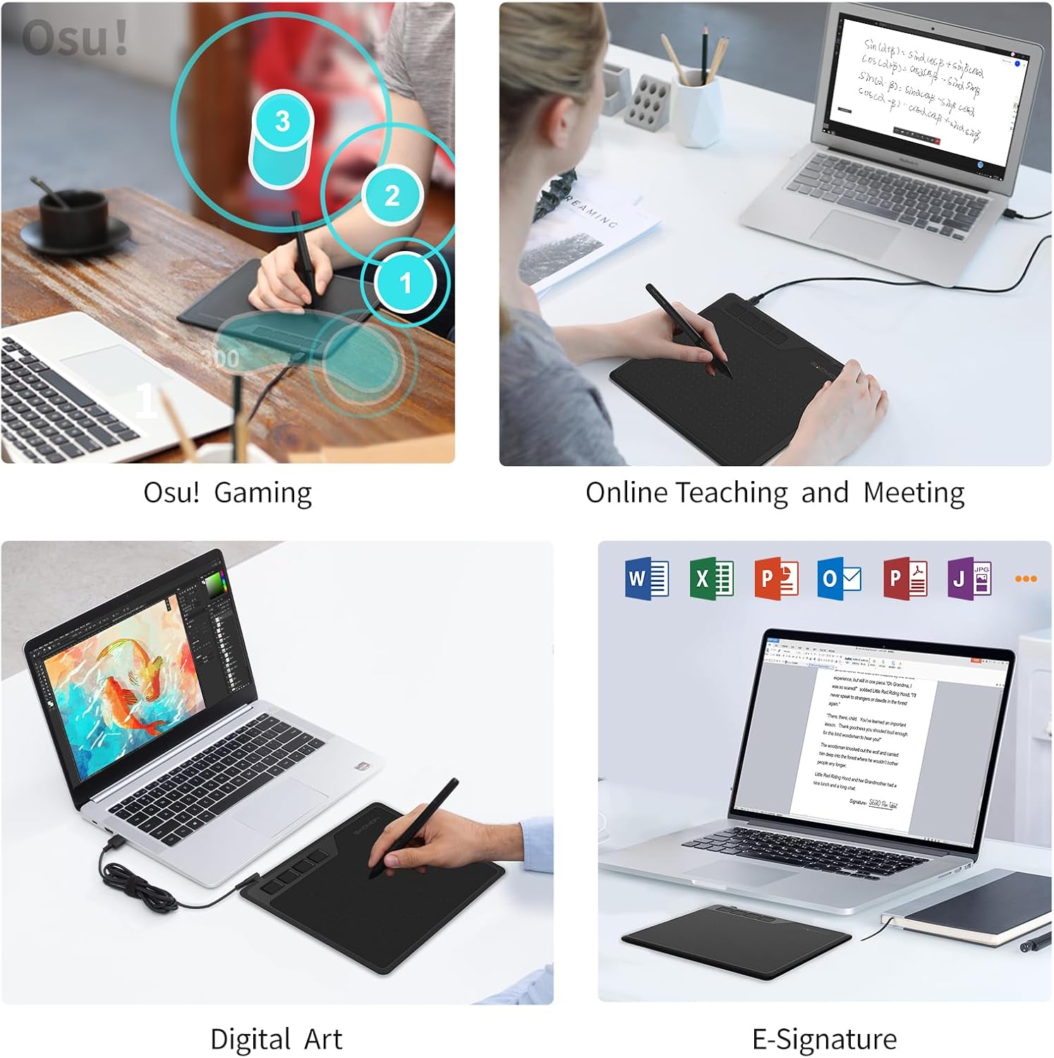 Thumbnail 6 de GAOMON S620 signature graphics tablet with 4 buttons 🎨