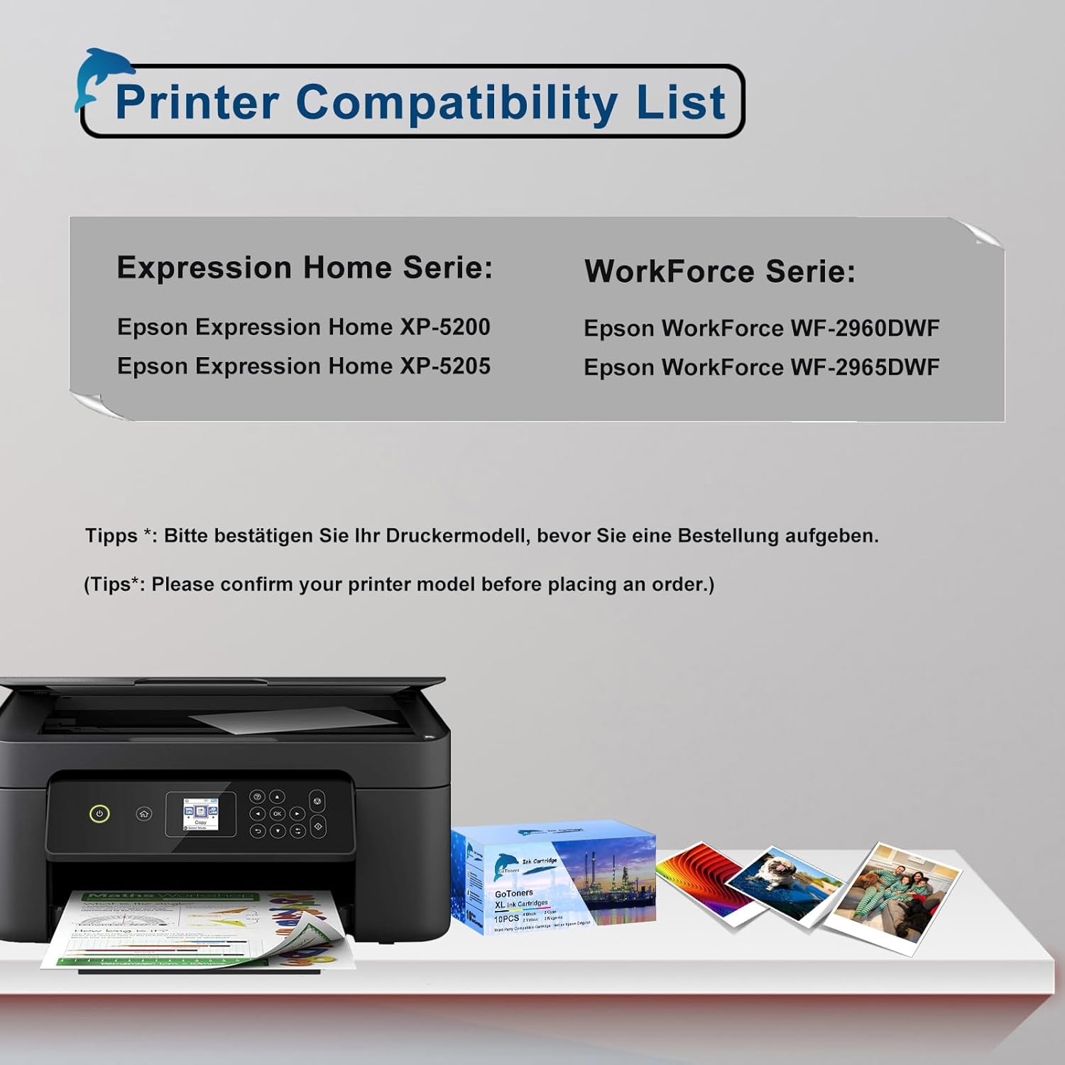 Thumbnail 2 de GoToners 503XL kompatible Multipack für Epson 503 / 503XL Druckerpatronen (10er-Set) für XP-5200 & WF-2960