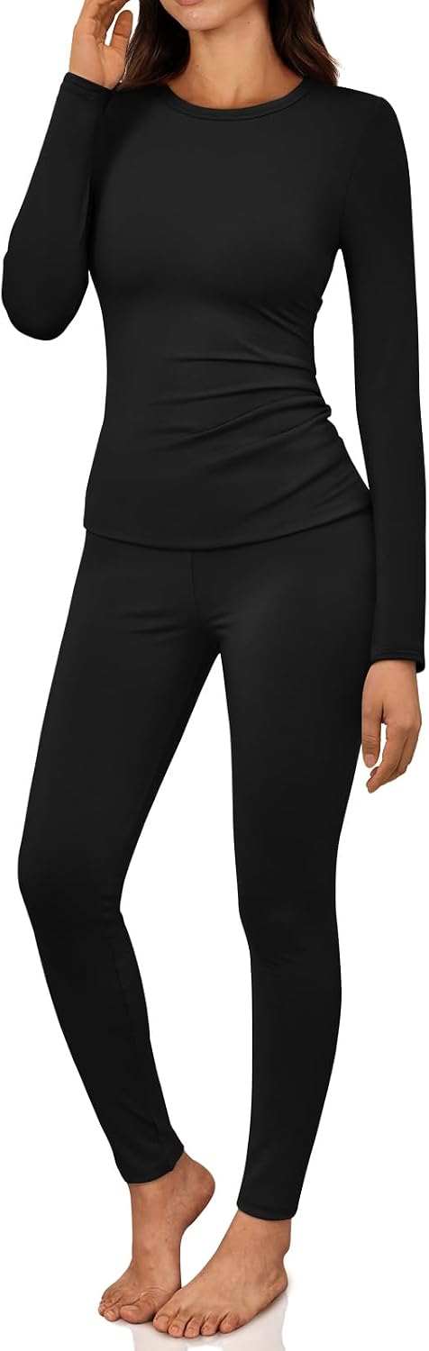 Detalle de LILLUSORY Womens Long Johns Thermal Leggings set 2025