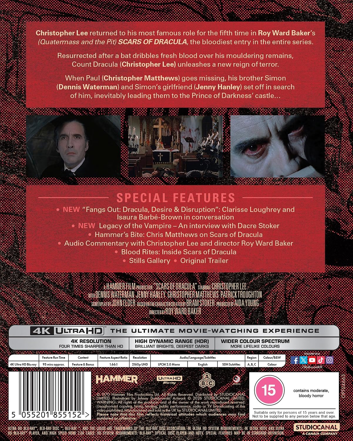 Thumbnail 1 de Scars of Dracula [Blu-ray] – Region Free by STUDIOCANAL