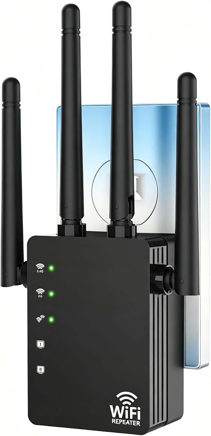 Detalle de Dual Band 5GHz/2.4GHz WiFi Extender with 12880 Sq.ft Coverage