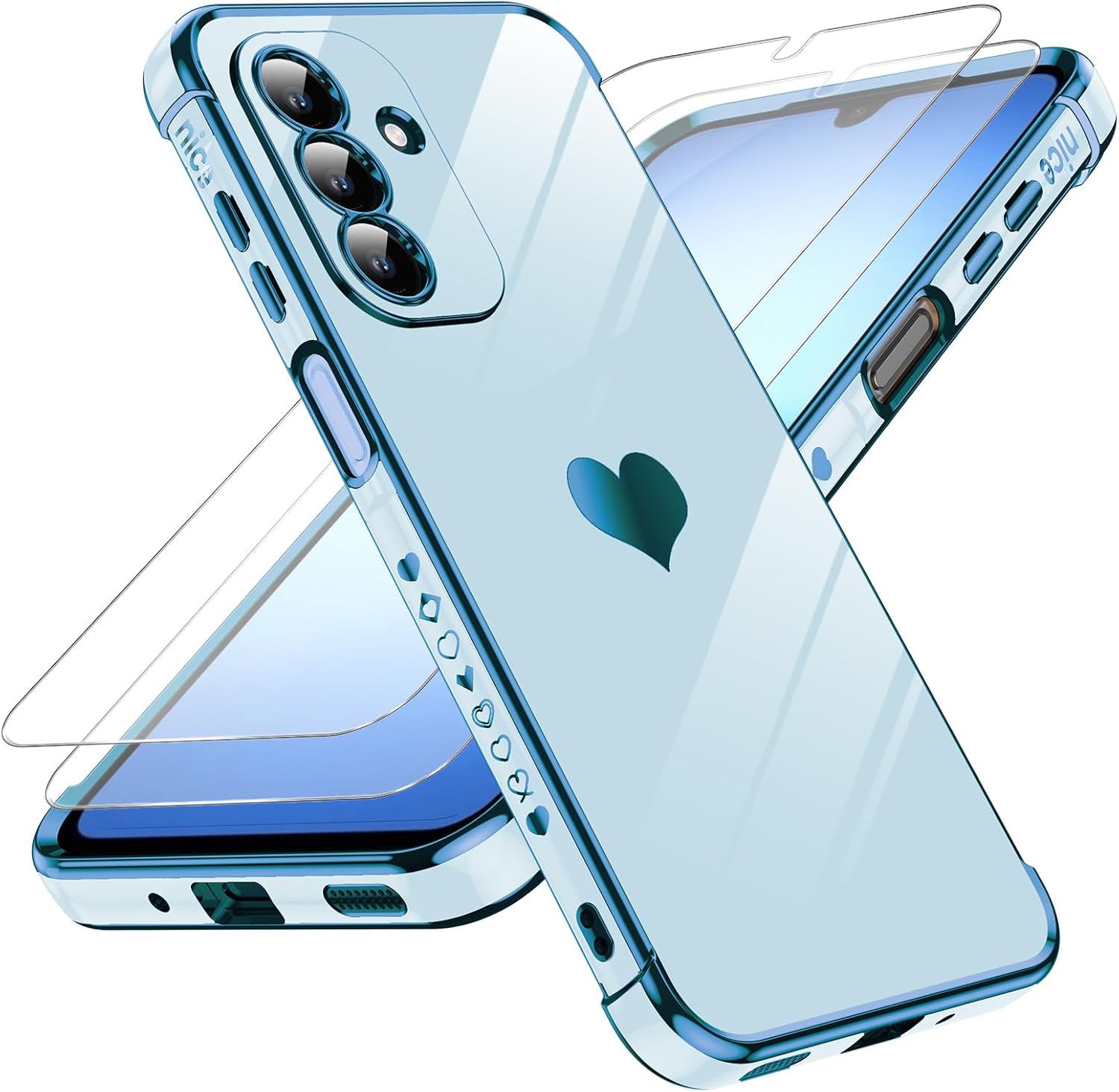 Thumbnail 6 de LeYi Galaxy A17 5G Case (Pink) with Tempered Glass Screen Protector + Full Camera Lens Protection (2-pack)