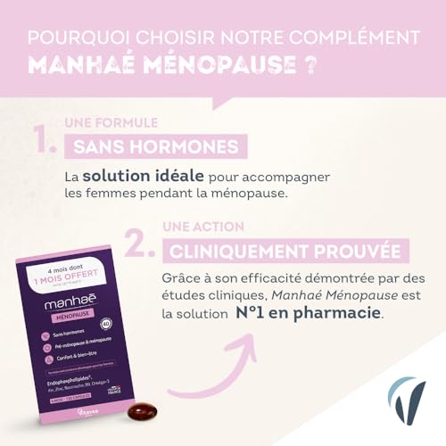 Detalle de Vitavea Santé - Manhaé Ménopause 4 mois — Oméga-3 et bourrache, cure sans hormones