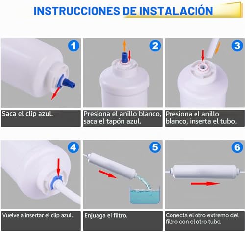 Detalle 2 de GOLDEN ICEPURE Filtro de Agua para Refrigerador — compatibles con Samsung y LG (4 piezas)