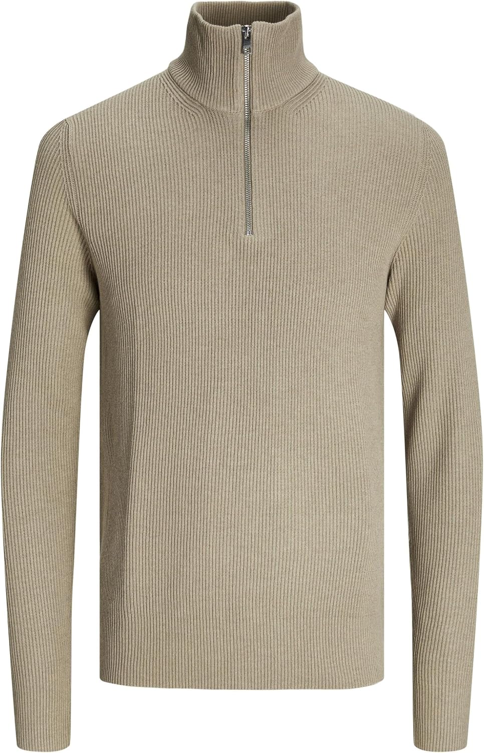 Detalle de JACK & JONES Men's Quarter Zip Knit Cardigan
