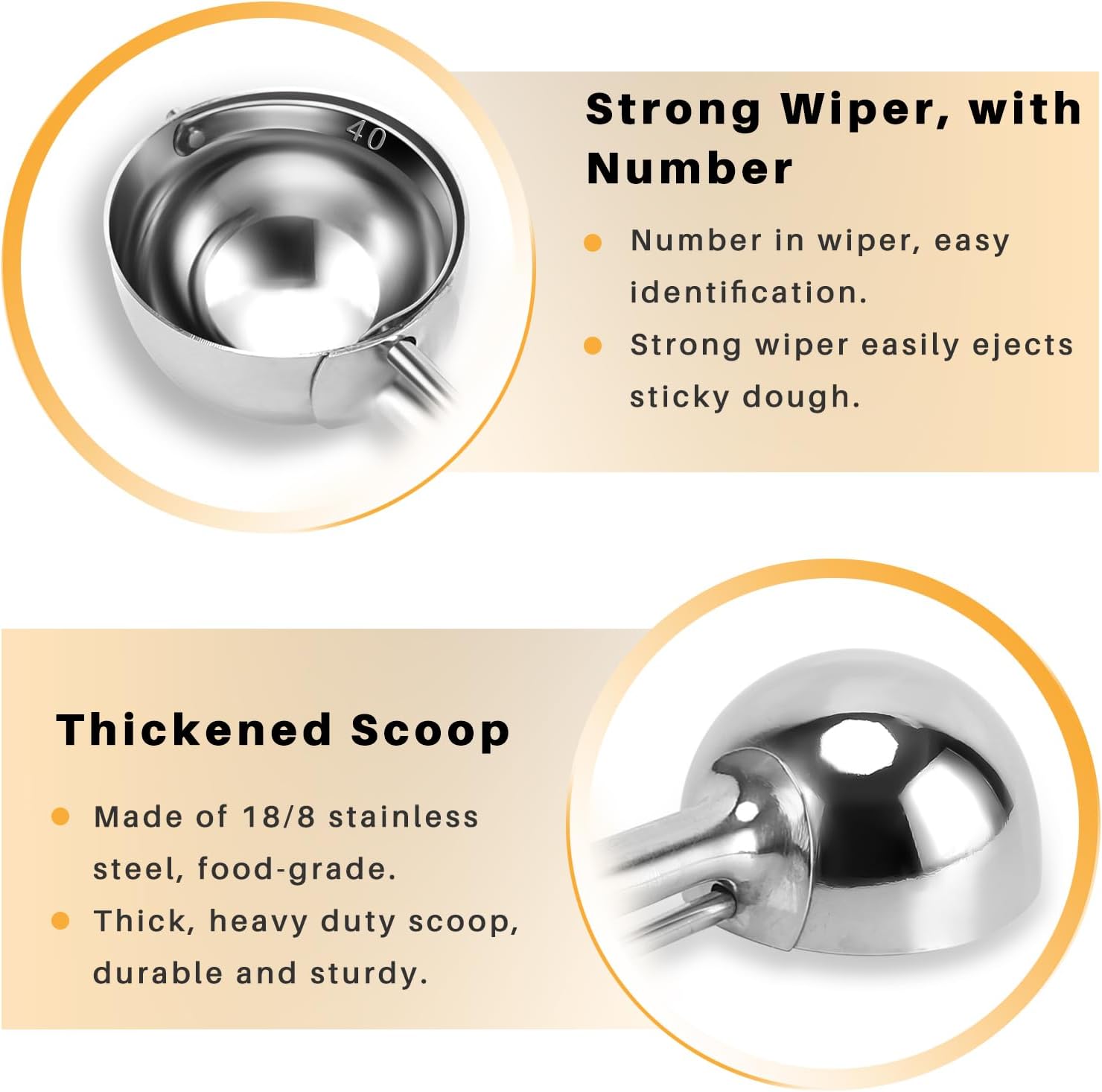 Detalle de Fayomir Cookie Scoop Set 3 Sizes 🍽