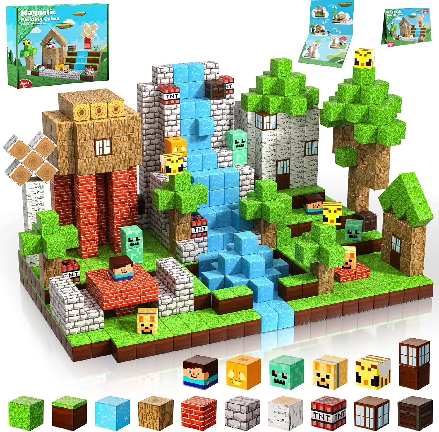 Detalle de ToyUnited Magnetic Blocks 100PCS